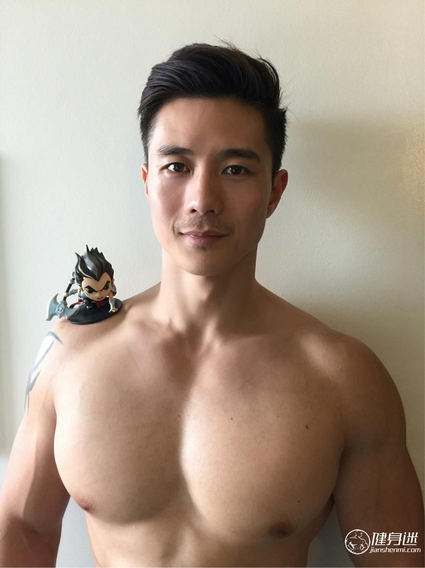 美籍亚裔健身教练 GV男性PeterLe肌肉性感大片 肌肉男模 东方帅哥 写真 健身迷网