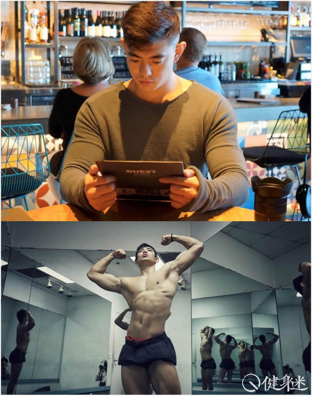 中国肌肉男模帅soserious 国产肌肉男